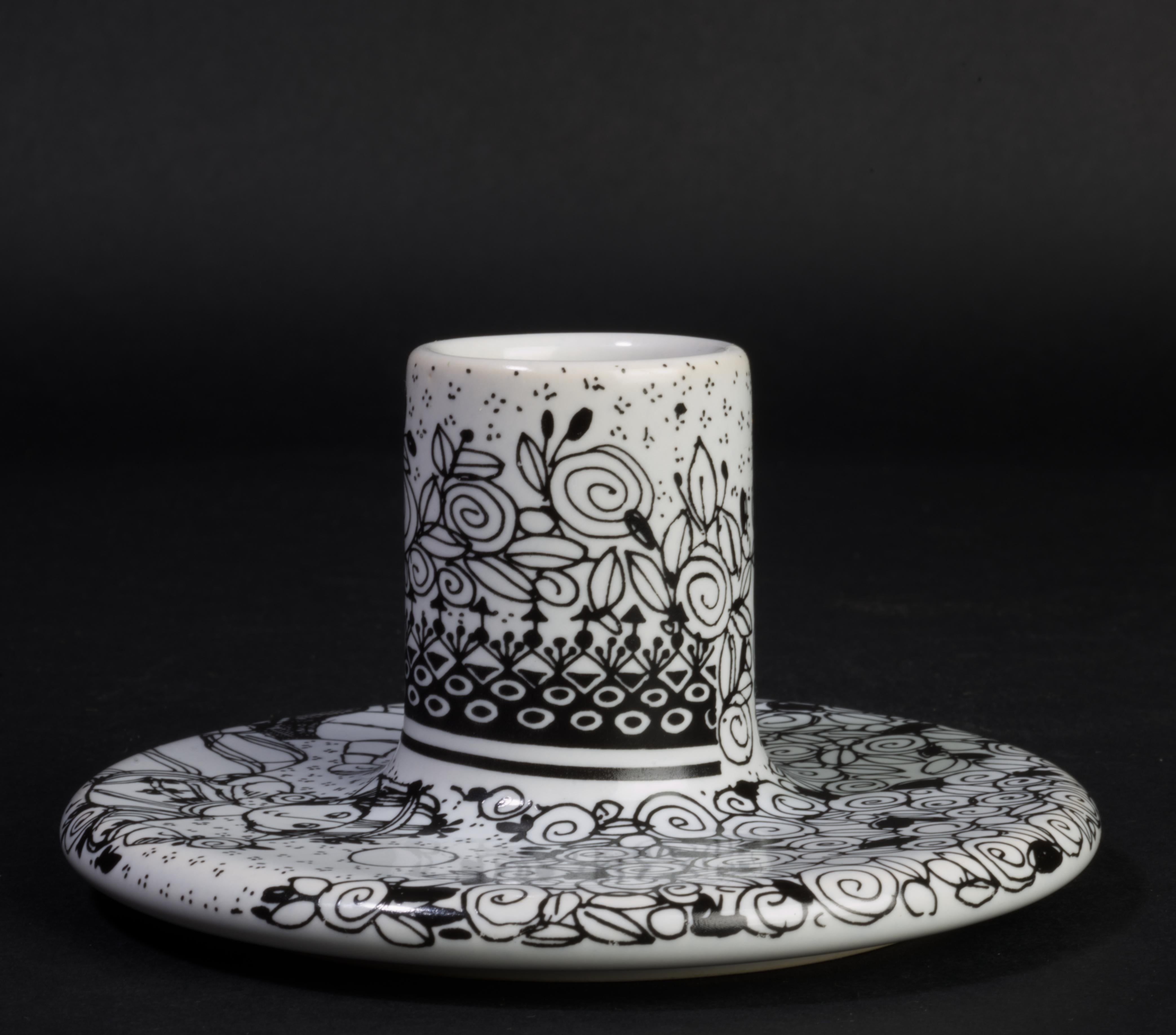 Ceramic Bjorn Wiinblad for Rosenthal Candle Holder 