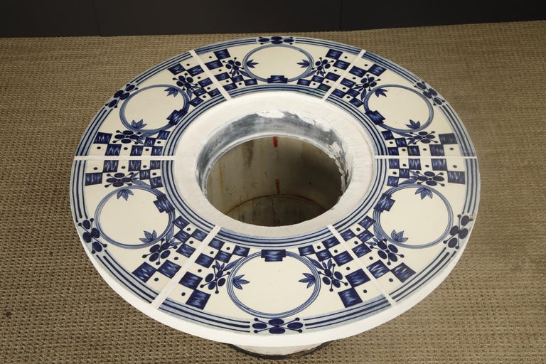 Bjorn Wiinblad for Rosenthal Ceramic Art Tiles Hibachi Grill Table