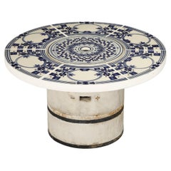 Bjorn Wiinblad for Rosenthal Ceramic Art Tiles Hibachi Grill Table, 1960s