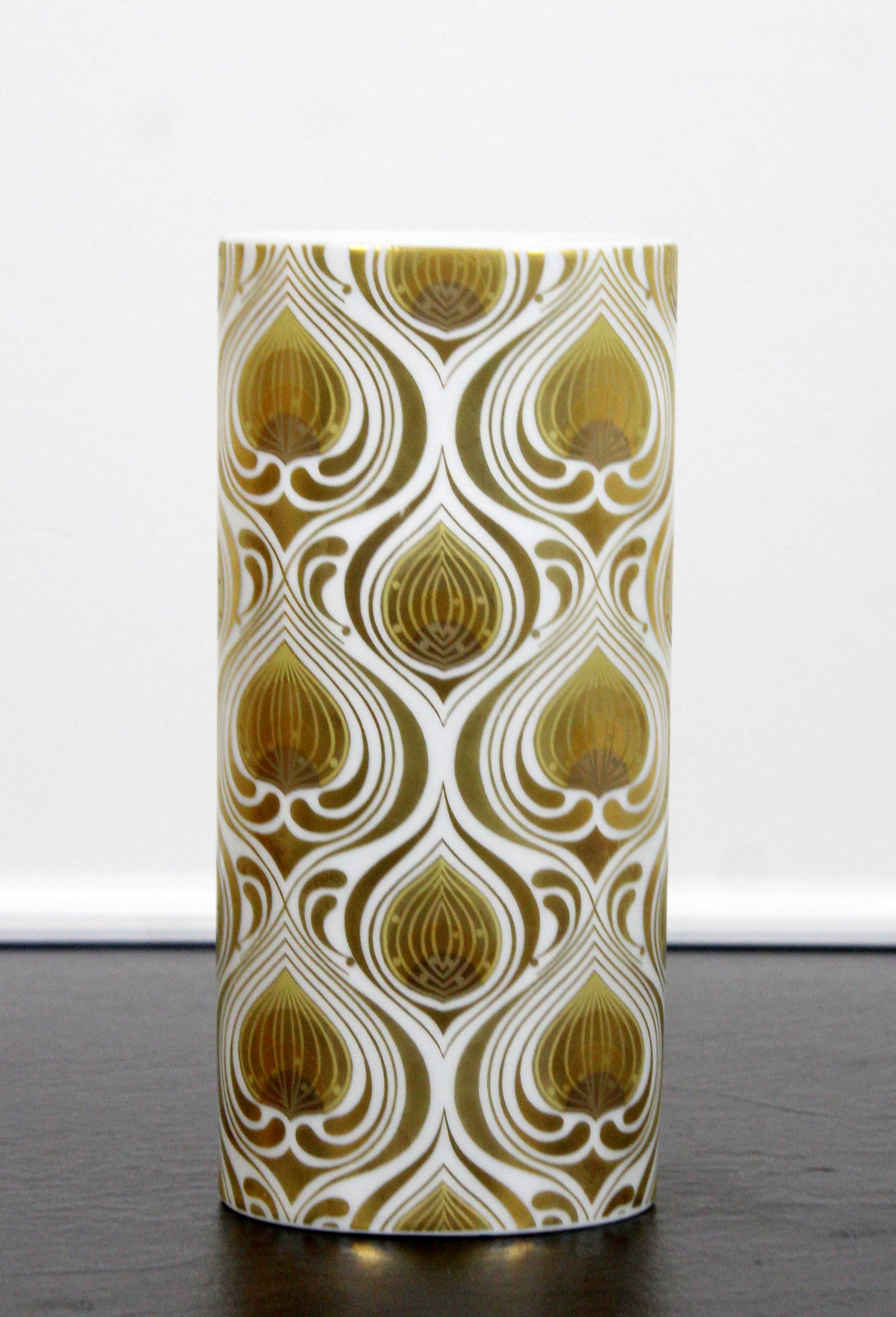 rosenthal vase gold
