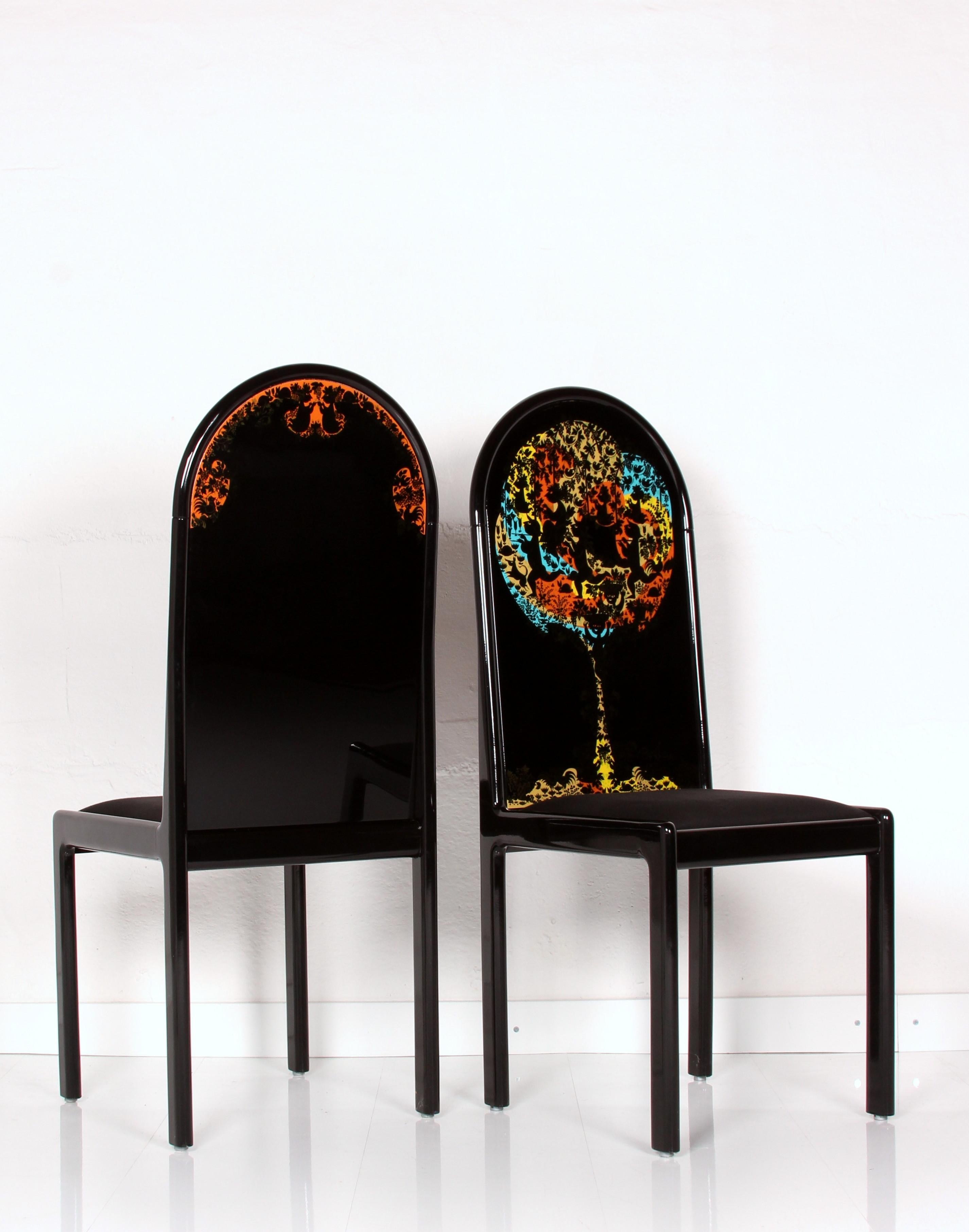 Björn Wiinblad for Rosenthal limited art series set de salle à manger table et 8 chaises en vente 5