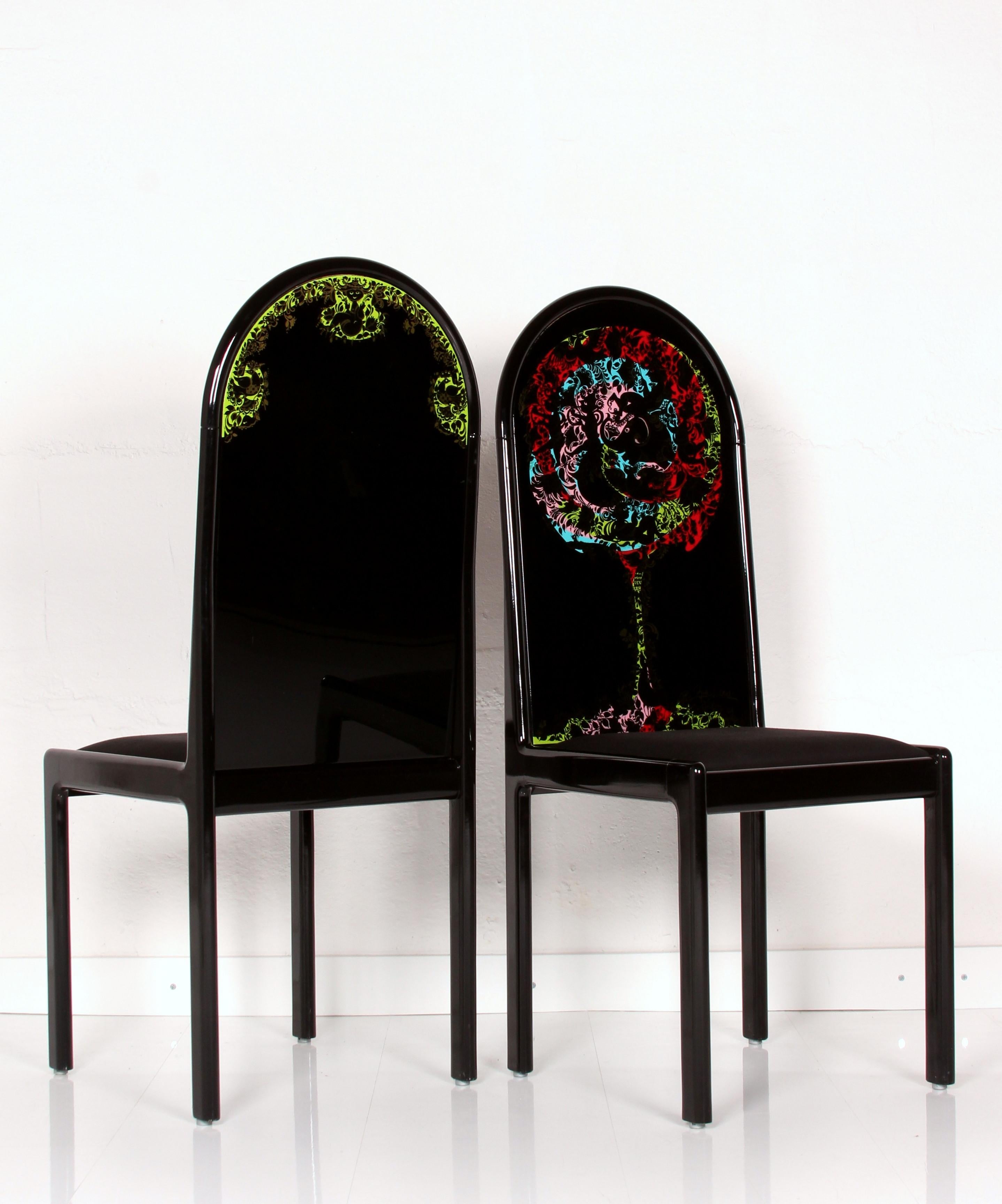 Björn Wiinblad for Rosenthal limited art series set de salle à manger table et 8 chaises en vente 8