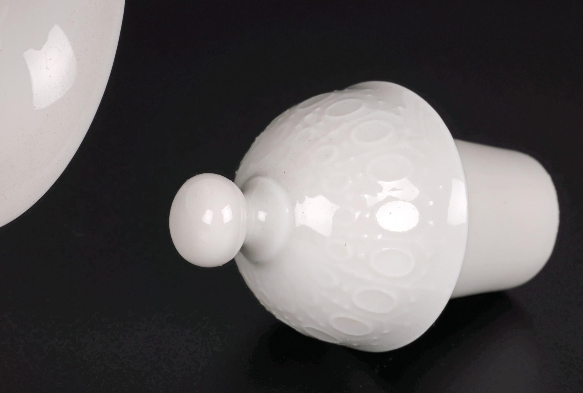 Bjorn Wiinblad for Rosenthal Midcentury Porcelain Face Lidded Jug For Sale 11