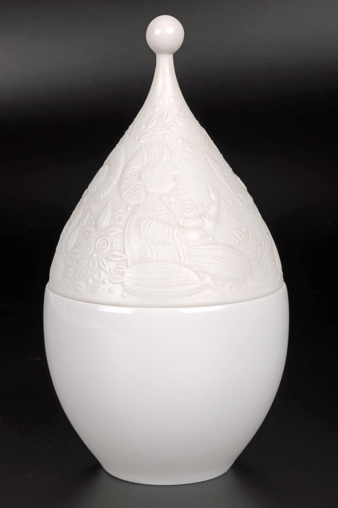 Glazed Bjorn Wiinblad for Rosenthal Midcentury the Magic Flute Sugar Pot For Sale