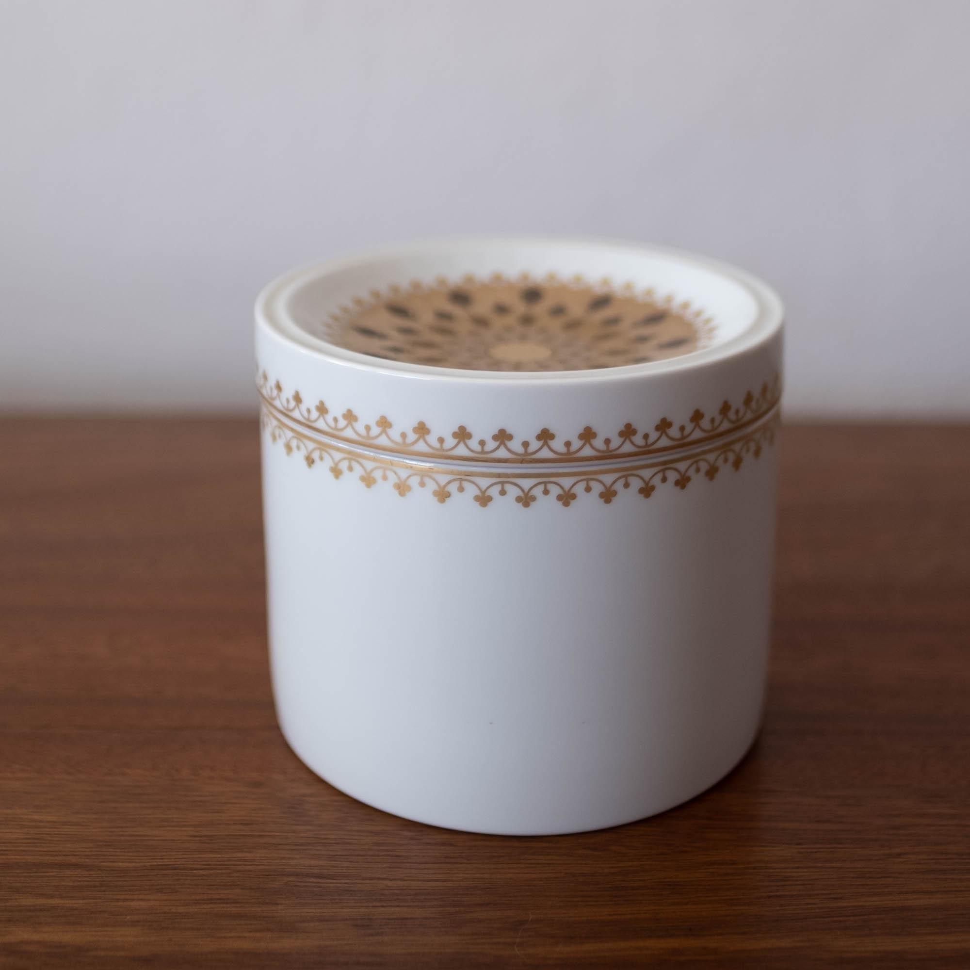Scandinavian Modern Bjorn Wiinblad for Rosenthal Porcelain Lidded Box
