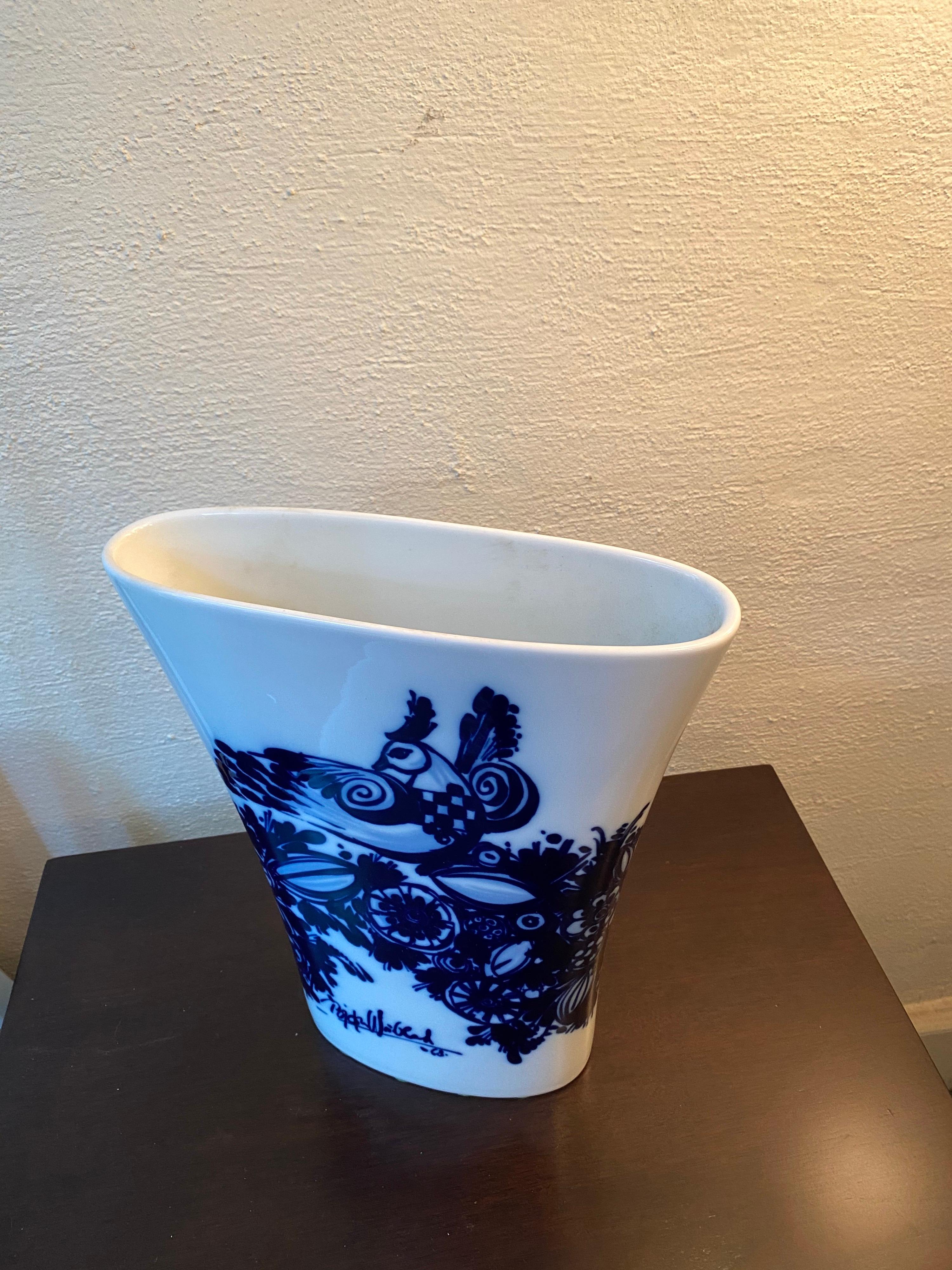 Mid-Century Modern Vase en porcelaine Bjorn Wiinblad pour Rosenthal en vente
