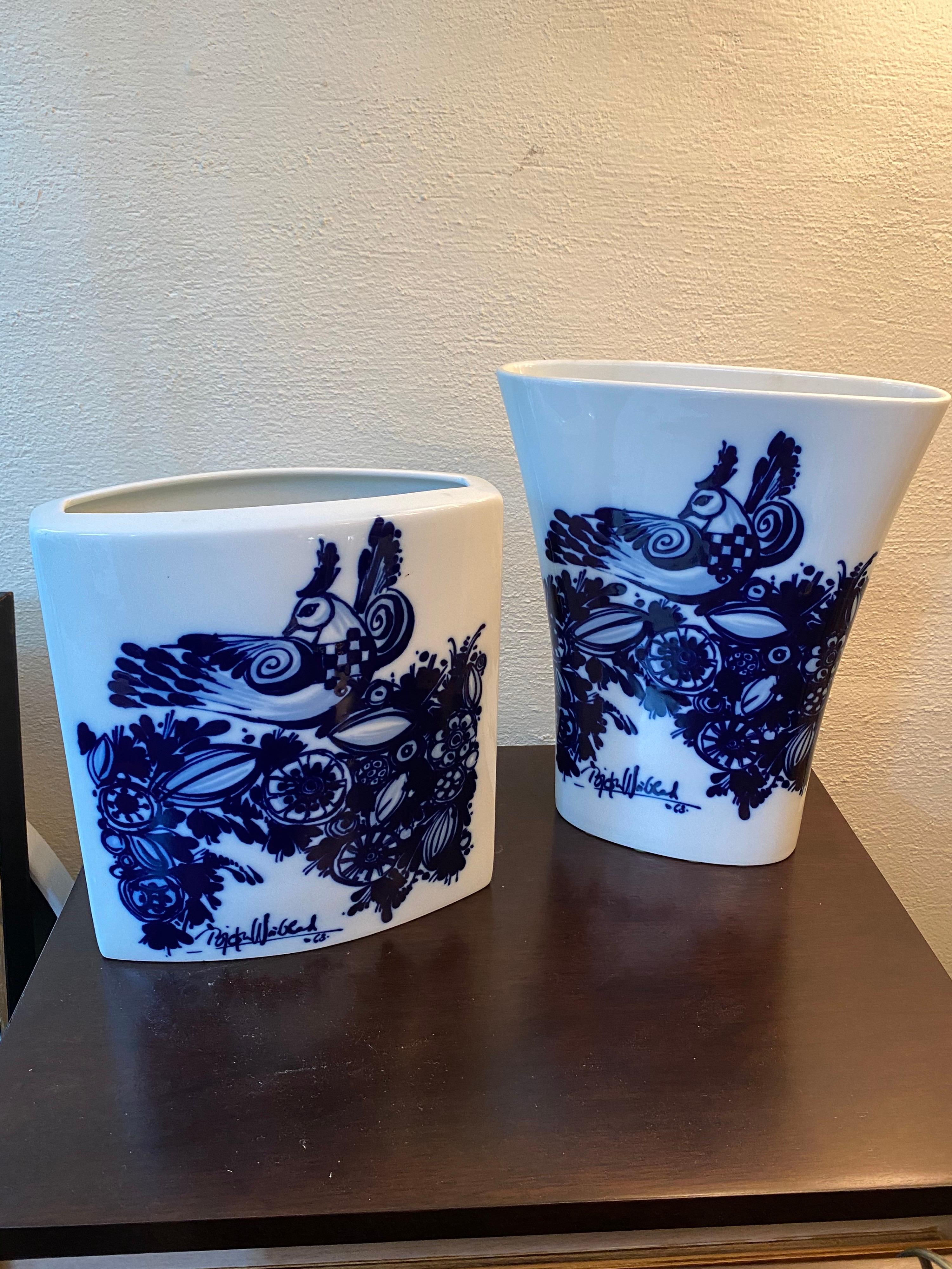German Bjorn Wiinblad for Rosenthal Porcelain Vase For Sale
