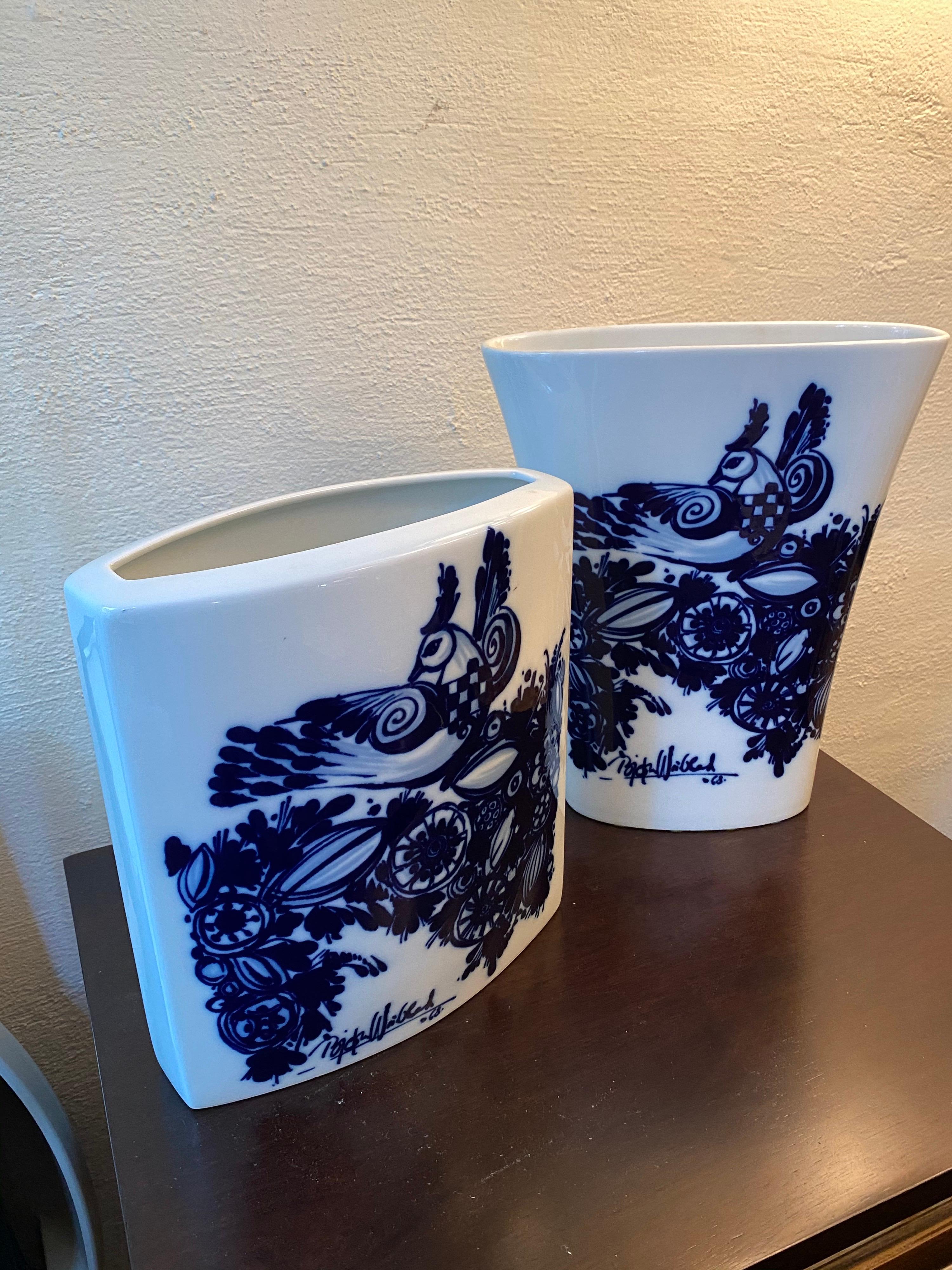 Bjorn Wiinblad for Rosenthal Porcelain Vase In Good Condition For Sale In Philadelphia, PA