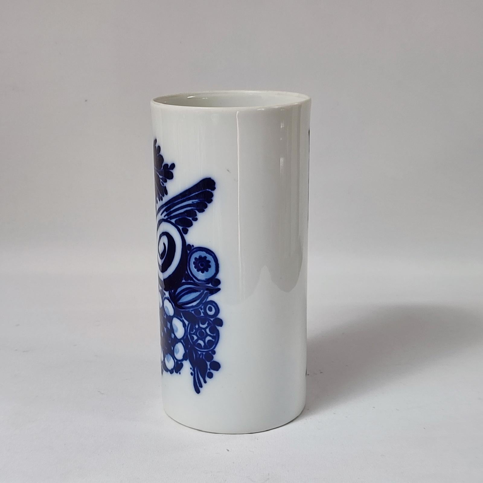 Painted Bjorn Wiinblad for Rosenthal Studio Line, Porcelain Vase For Sale