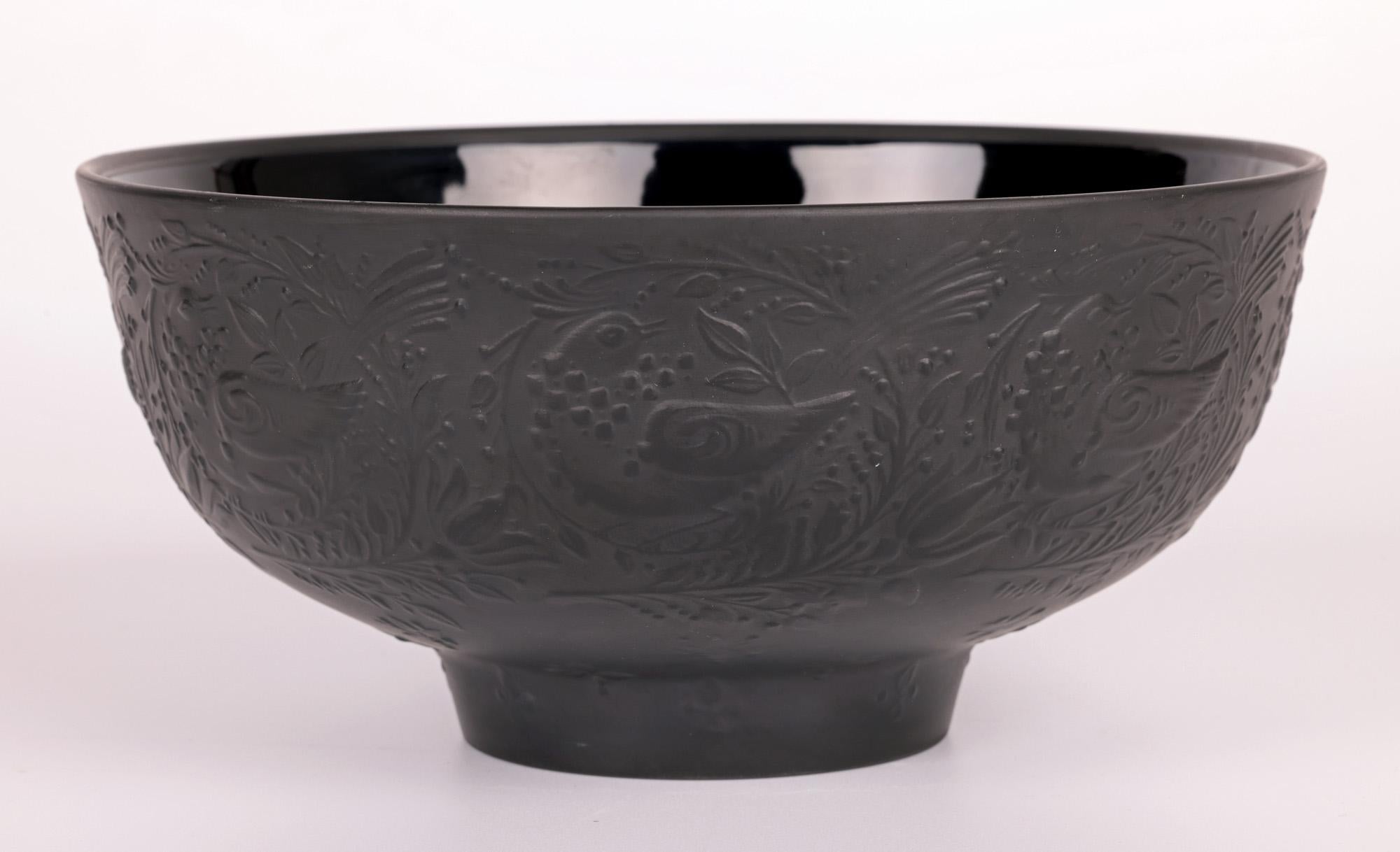 Bjorn Wiinblad for Rosenthal Studio-Linie Black Porcelain Bird Bowl 3
