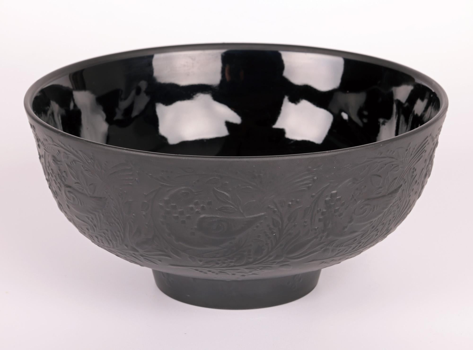 Bjorn Wiinblad for Rosenthal Studio-Linie Black Porcelain Bird Bowl 5