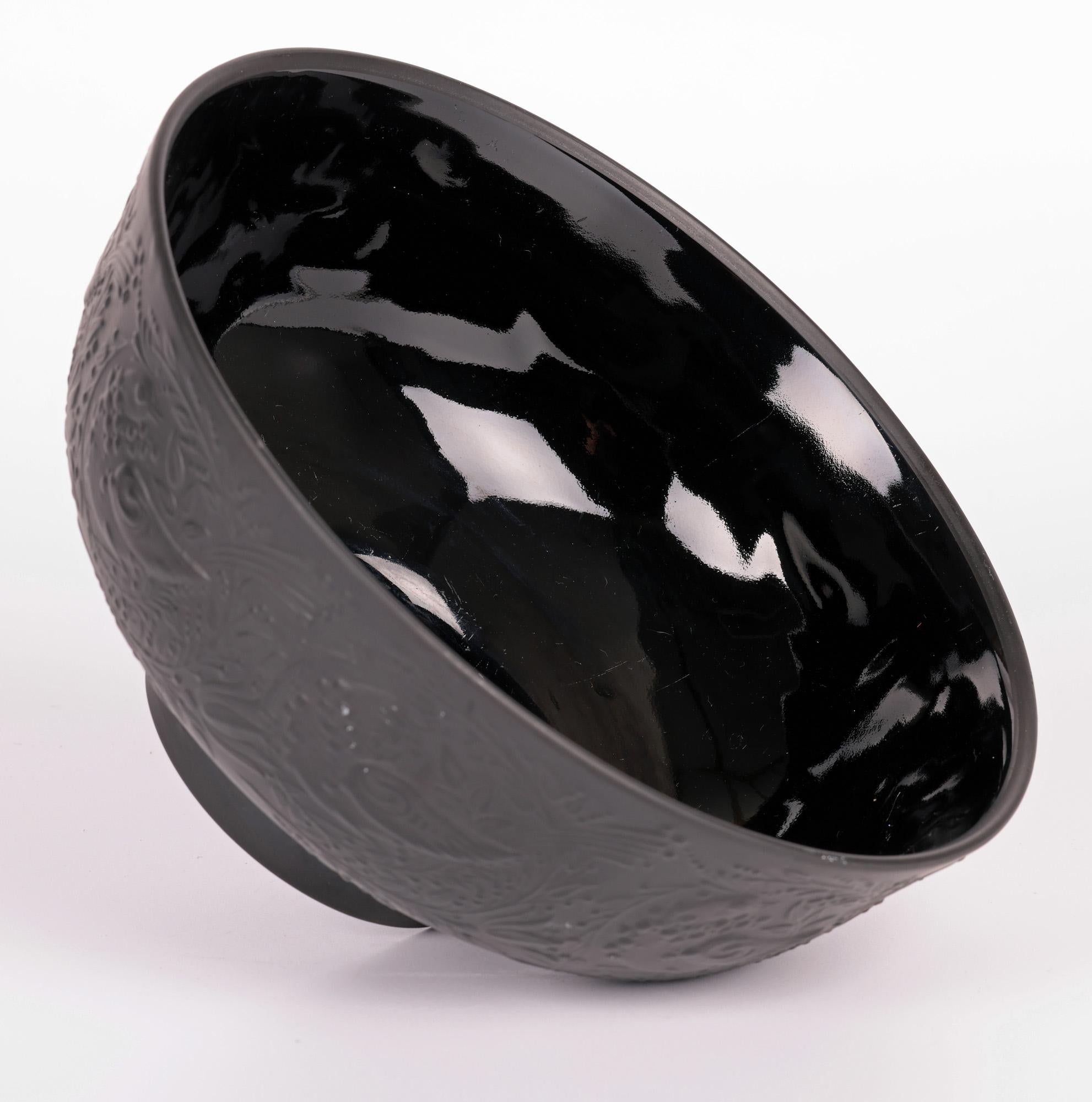 Bjorn Wiinblad for Rosenthal Studio-Linie Black Porcelain Bird Bowl 1