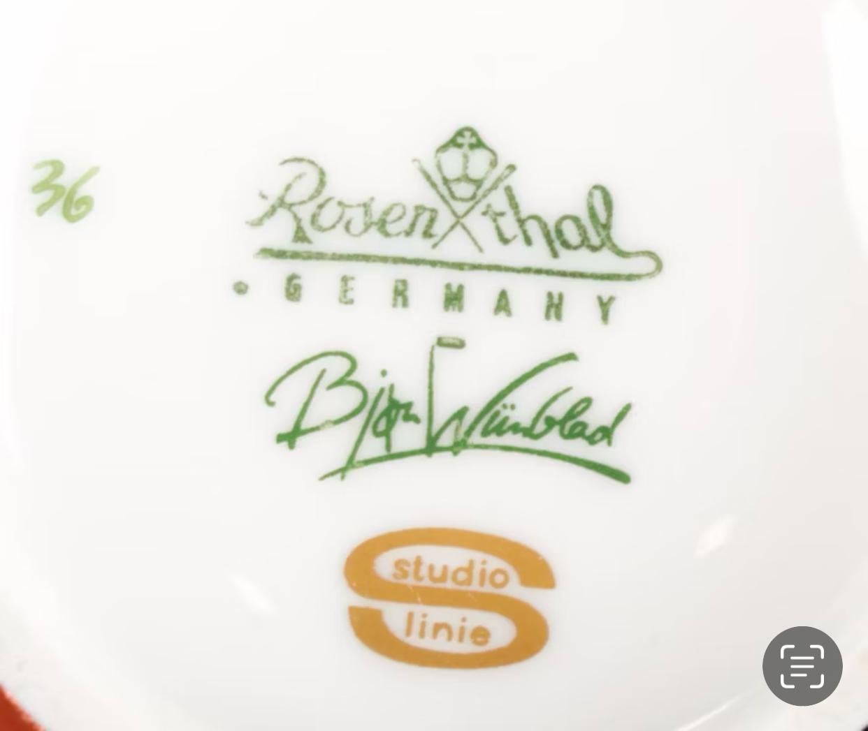 Bjorn Wiinblad für Rosenthal Studio Linie  Kupfer-Lüster-Couchtisch-Service im Angebot 9