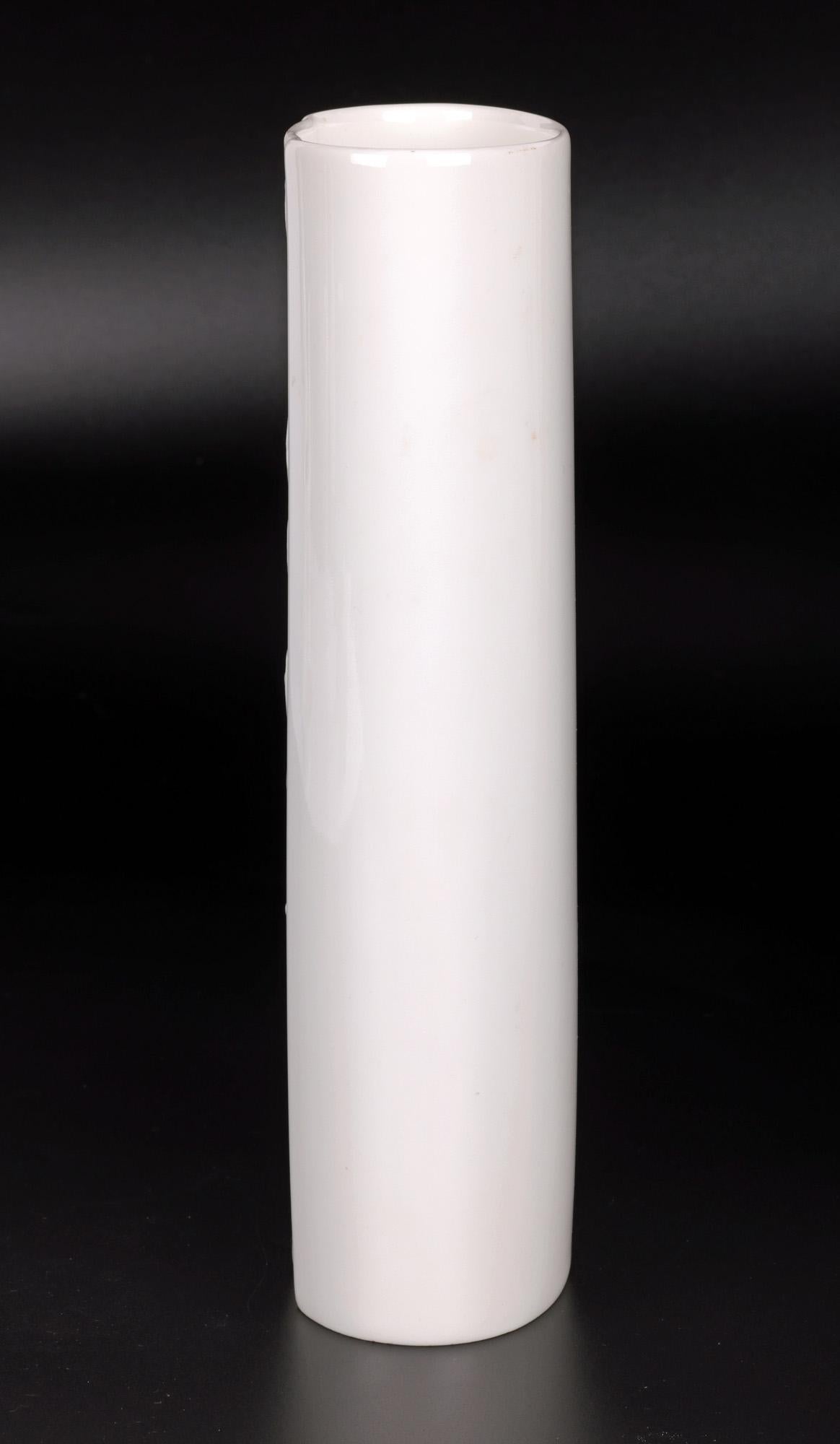 Bjorn Wiinblad for Rosenthal Studio-Linie White Porcelain Vase For Sale 4