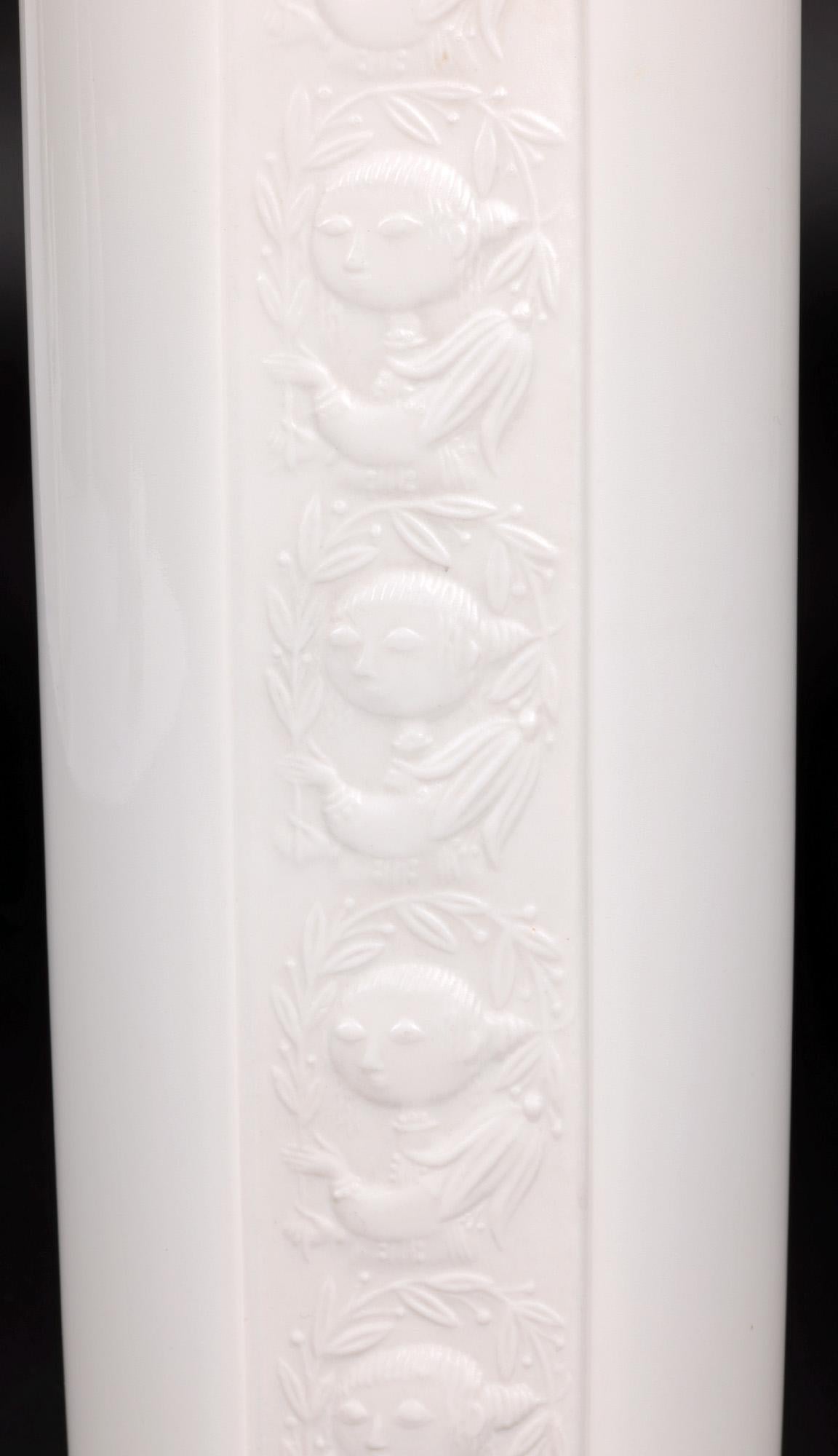 Bjorn Wiinblad for Rosenthal Studio-Linie White Porcelain Vase For Sale 5
