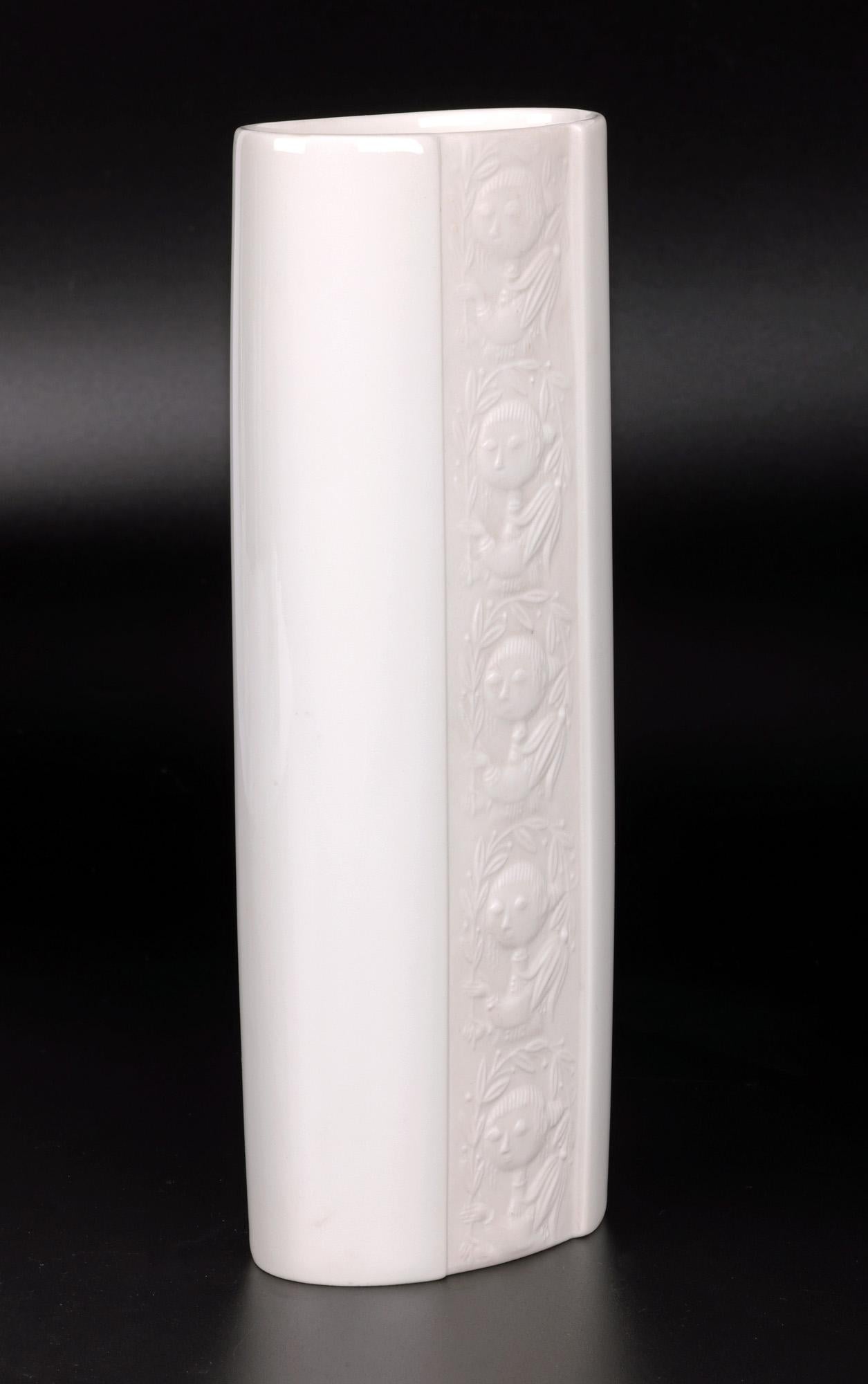 Bjorn Wiinblad for Rosenthal Studio-Linie White Porcelain Vase For Sale 6