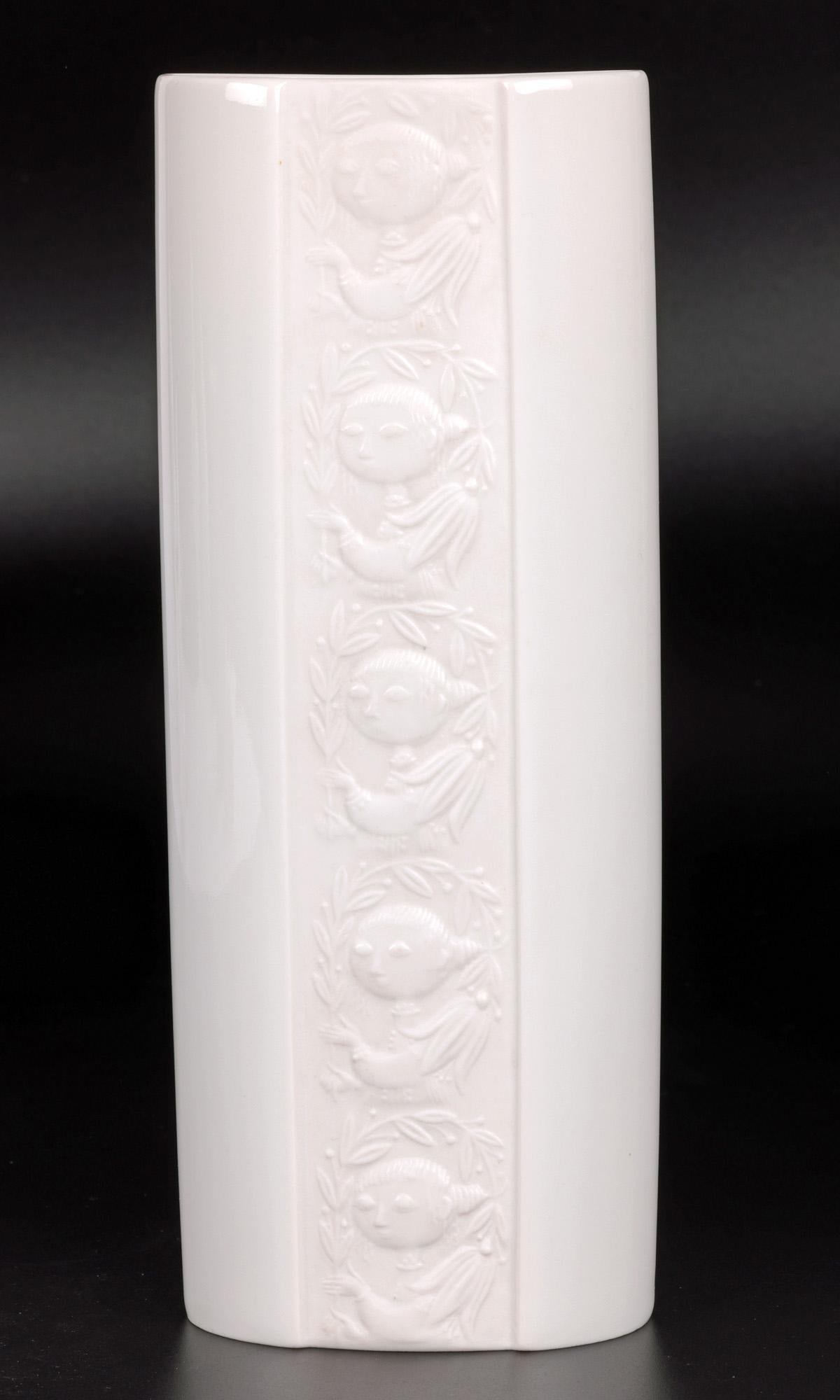 Bjorn Wiinblad for Rosenthal Studio-Linie White Porcelain Vase For Sale 10
