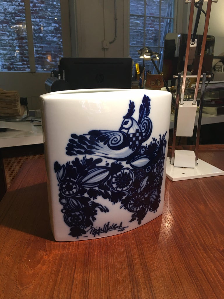 Bjorn Wiinblad for Rosenthal Studios Large Ceramic Vase For Sale 3