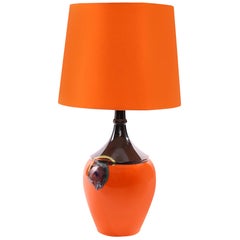 Bjorn Wiinblad for Rosenthal Stunning 1960s Orange Large-Scale Lamp