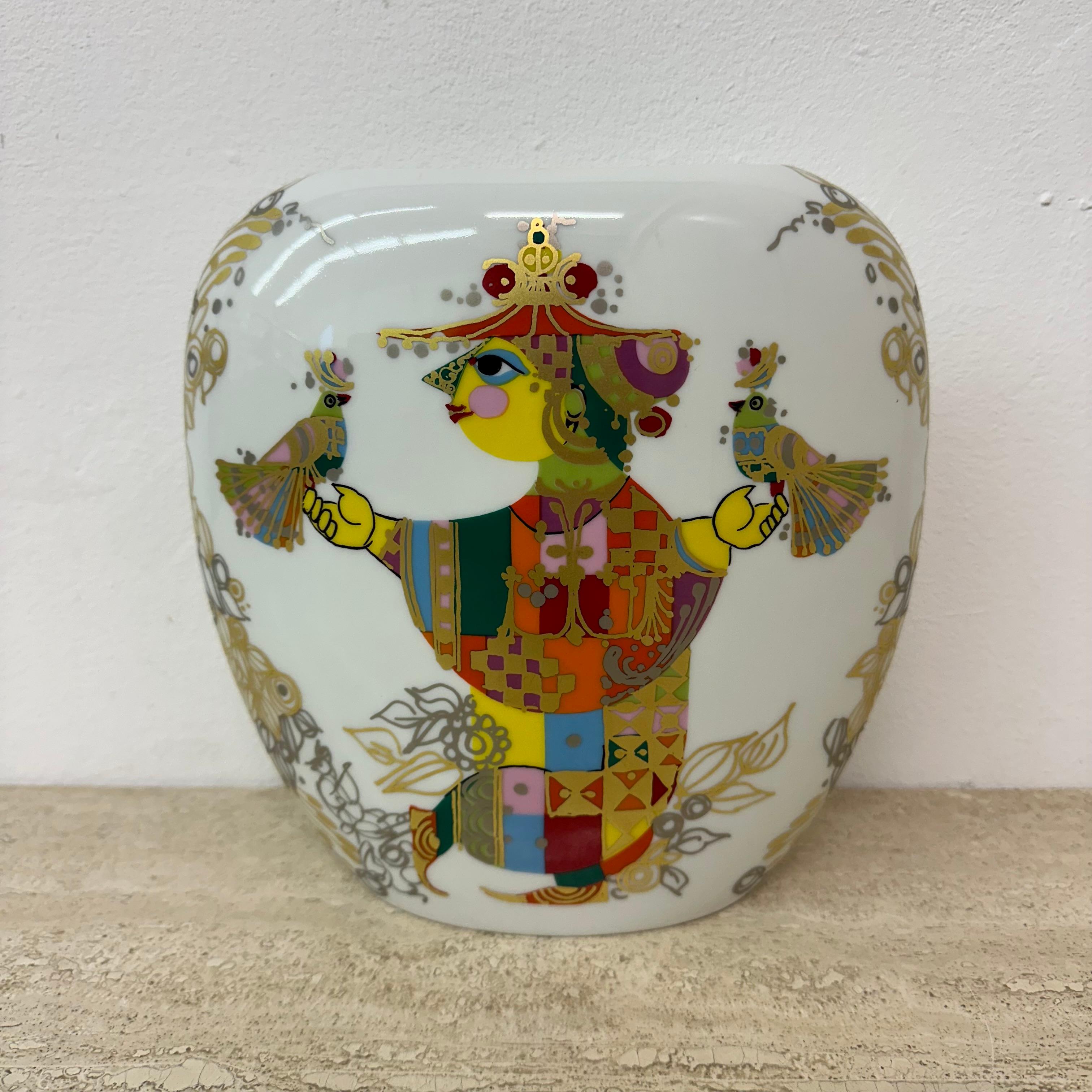 Vase Björn Wiinblad pour Rosenthal , années 1970

