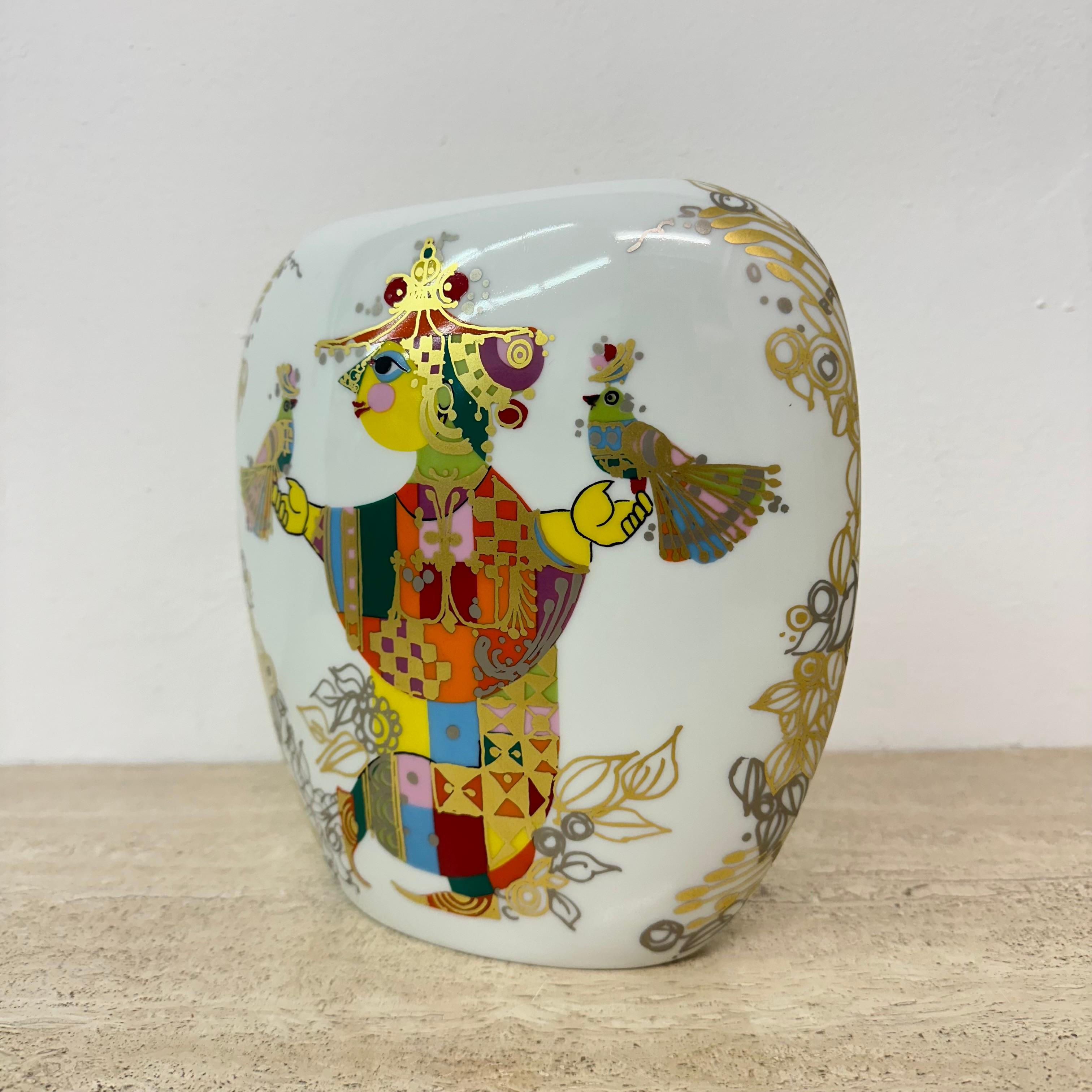 Mid-Century Modern Vase Björn Wiinblad pour Rosenthal , années 1970 en vente