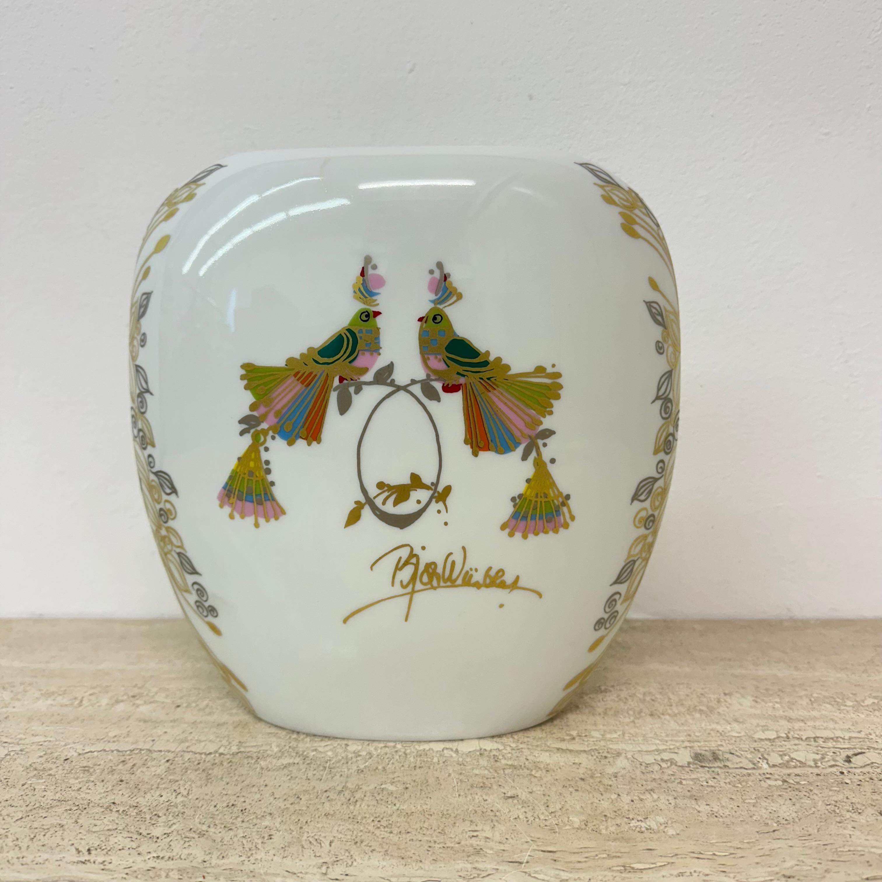 Fin du 20e siècle Vase Björn Wiinblad pour Rosenthal , années 1970 en vente