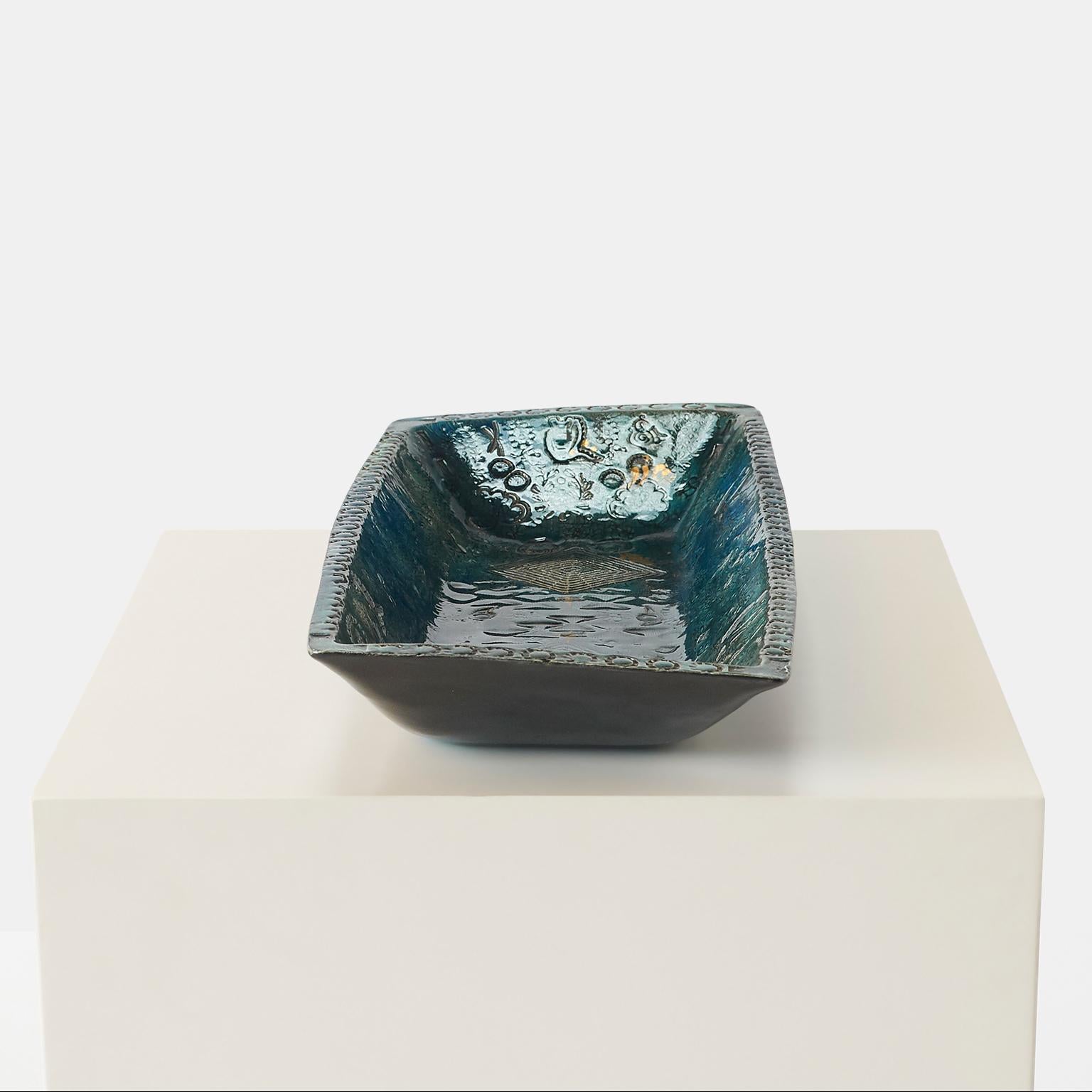 Bjorn Wiinblad, Keramik-Kunsttablett (Skandinavische Moderne) im Angebot