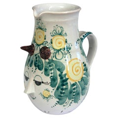 Bjorn Wiinblad Pottery Vintage Finnish Pitcher Vase Studio Signed Label