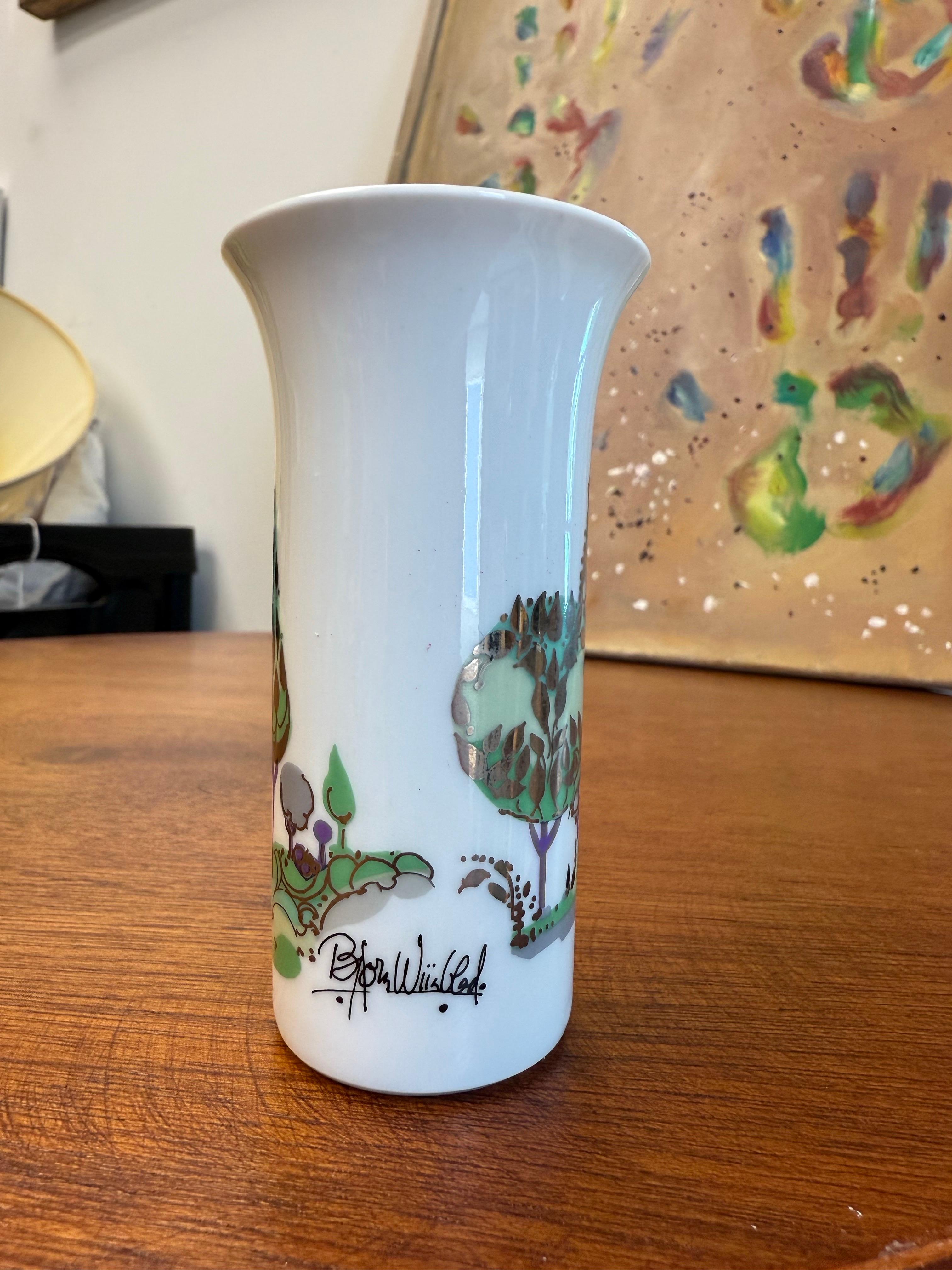 German Bjorn Wiinblad Rosenthal Vase For Sale