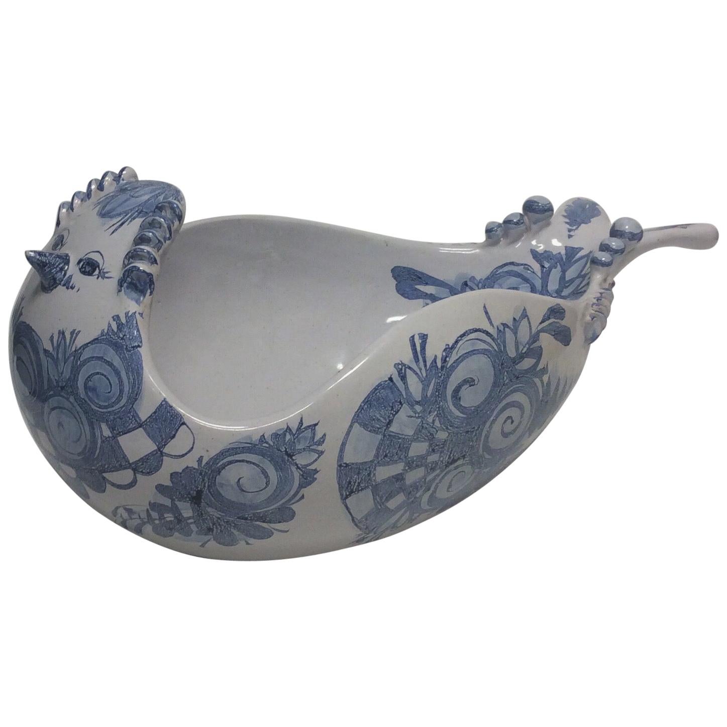 Bjorn Wiinblad Salad Bowl as a Bird from 1982 S1 For Sale
