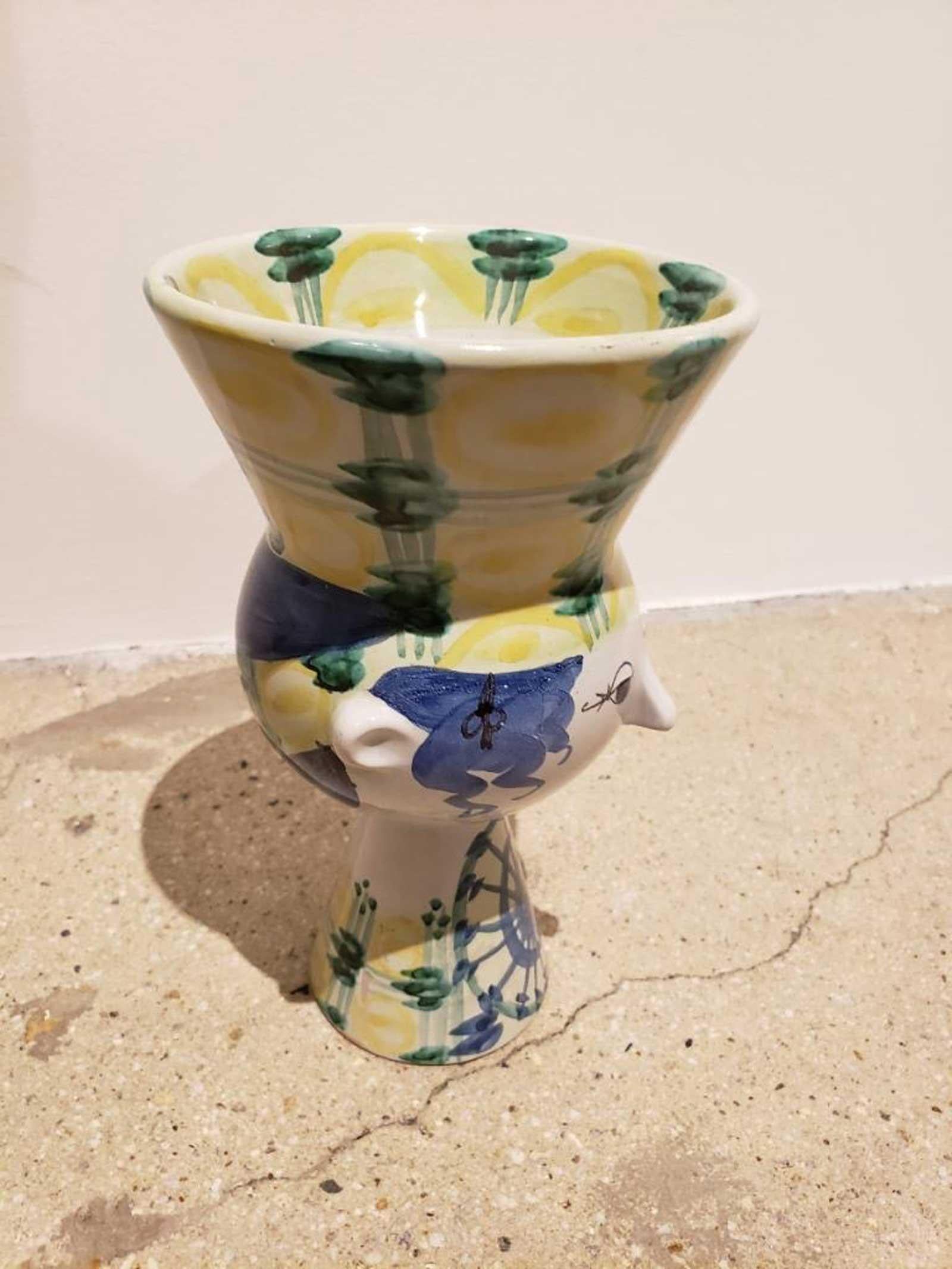 Danish Bjorn Wiinblad Signed Ceramic Vase, 1972