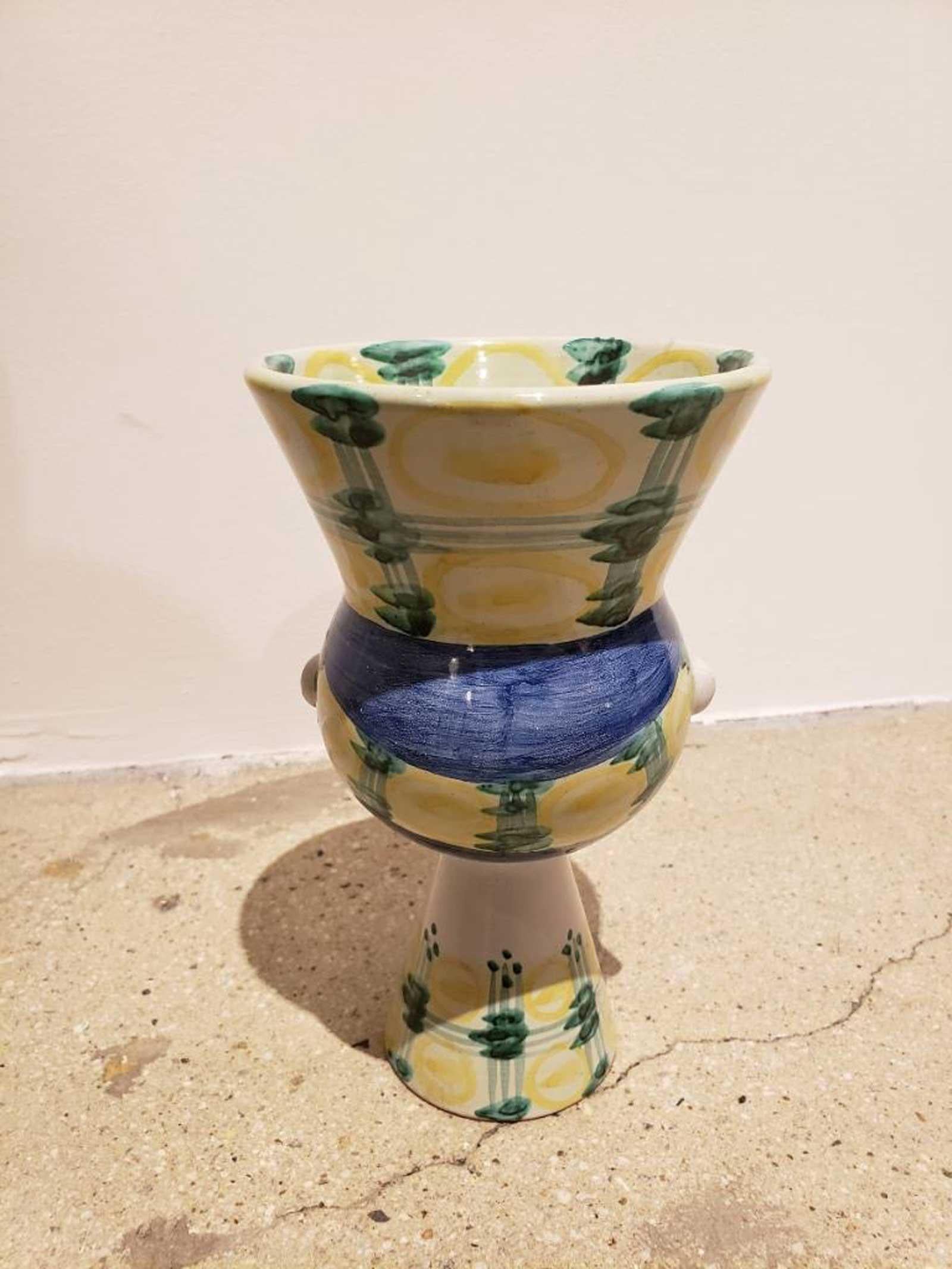 Bjorn Wiinblad Signed Ceramic Vase, 1972 In Good Condition In Dallas, TX