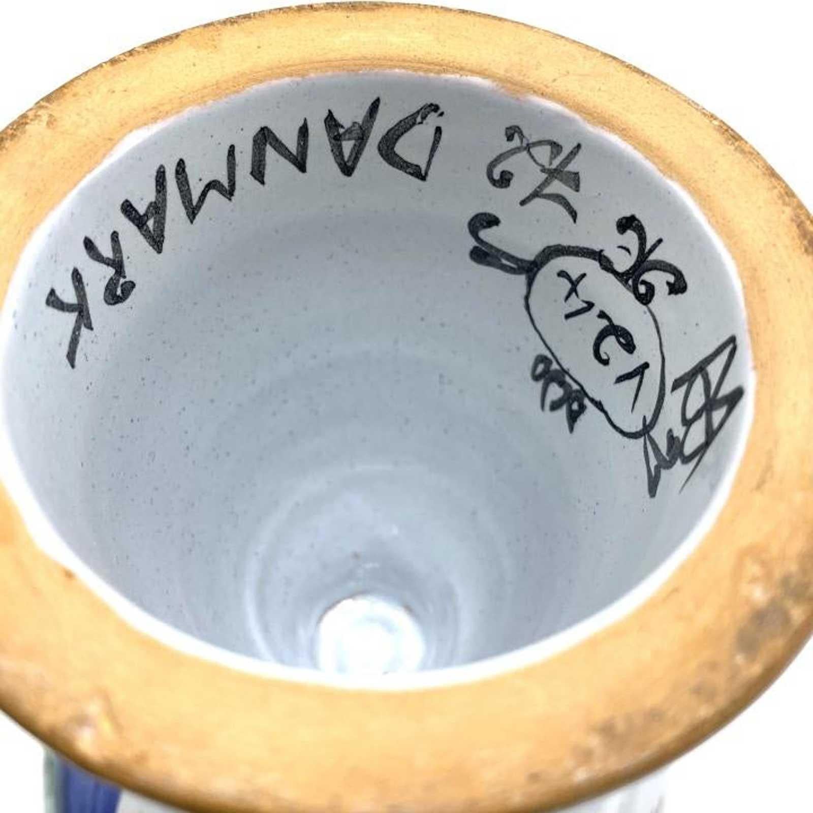 Bjorn Wiinblad Signed Ceramic Vase, 1972 1