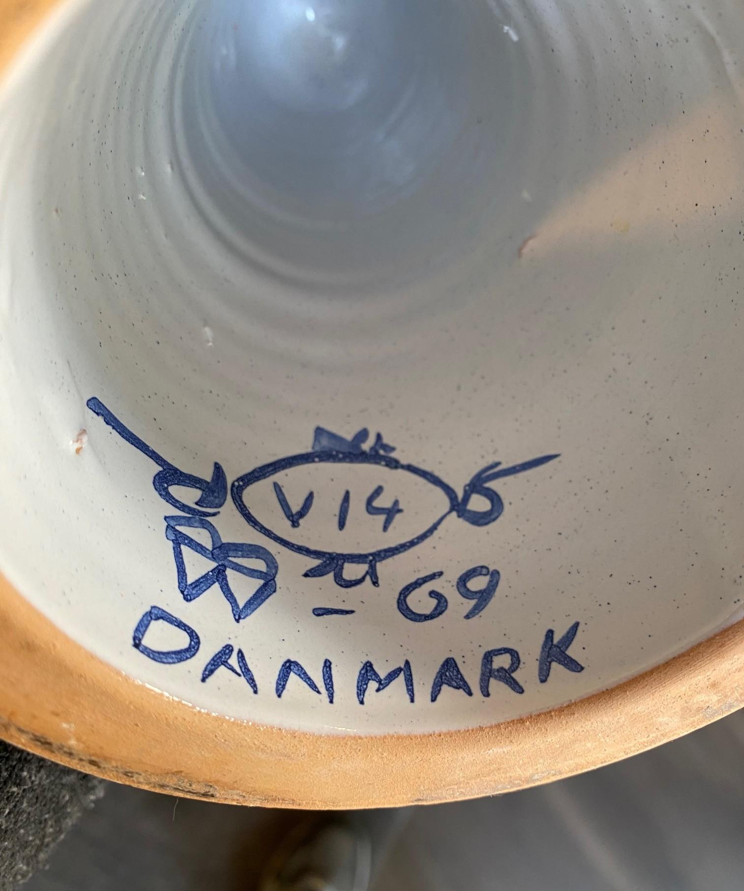 Bjorn Wiinblad Firmado Dinamarca Danesa Cerámica Candelabro Jarrón Escultura Eva V-14 en venta 11