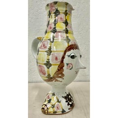 Bjorn Wiinblad Studio "Lady Head Pitcher", circa 1965