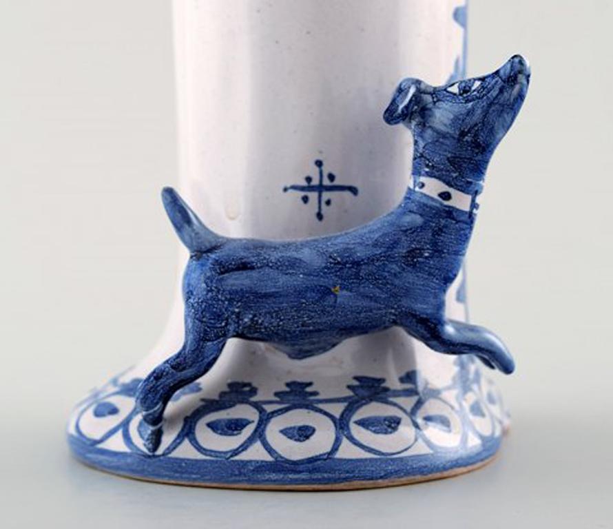 Bjorn Wiinblad Unique Ceramic Figure, Winter in Blue 