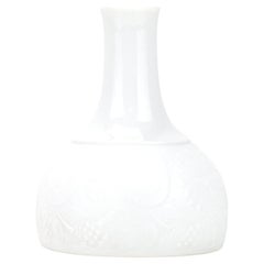 Vintage Björn Wiinblad Vase White Porcelain Rosenthal Studio-line Germany Dove Pattern