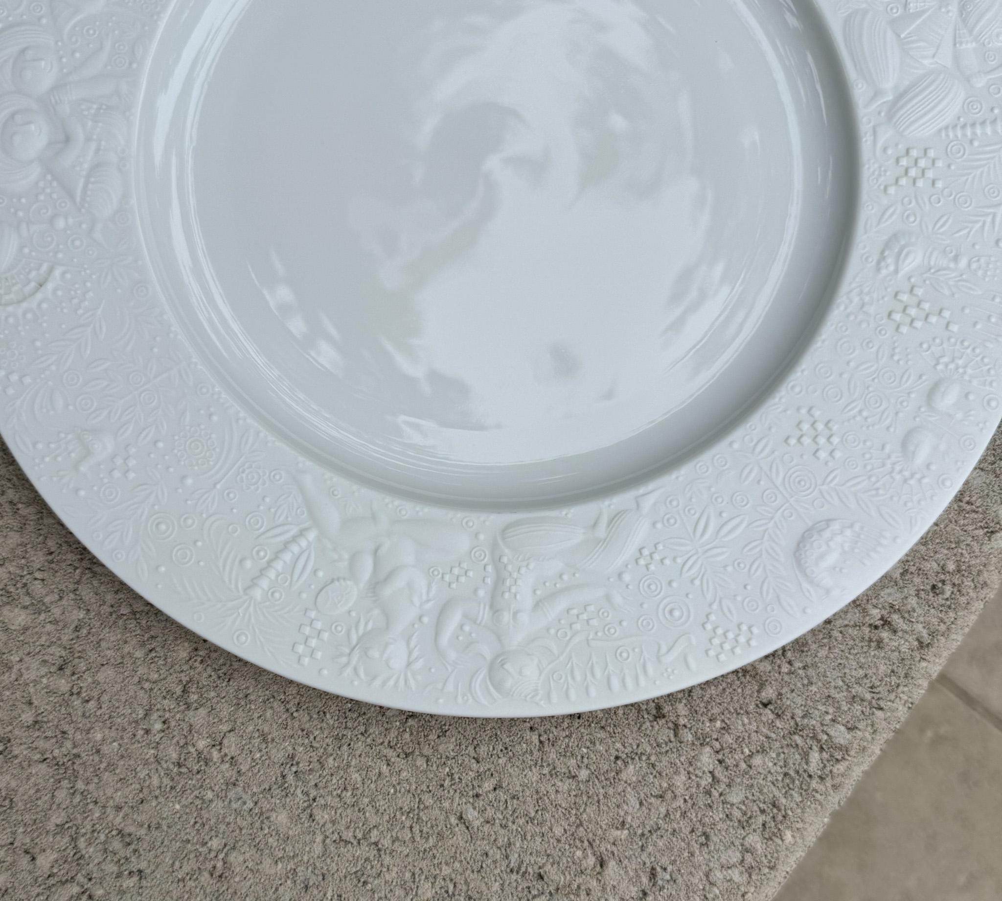 Assiette de 10,5 pouces en porcelaine blanche de Bjorn Whiting pour Rosenthal, Allemagne, 20e siècle en vente 7
