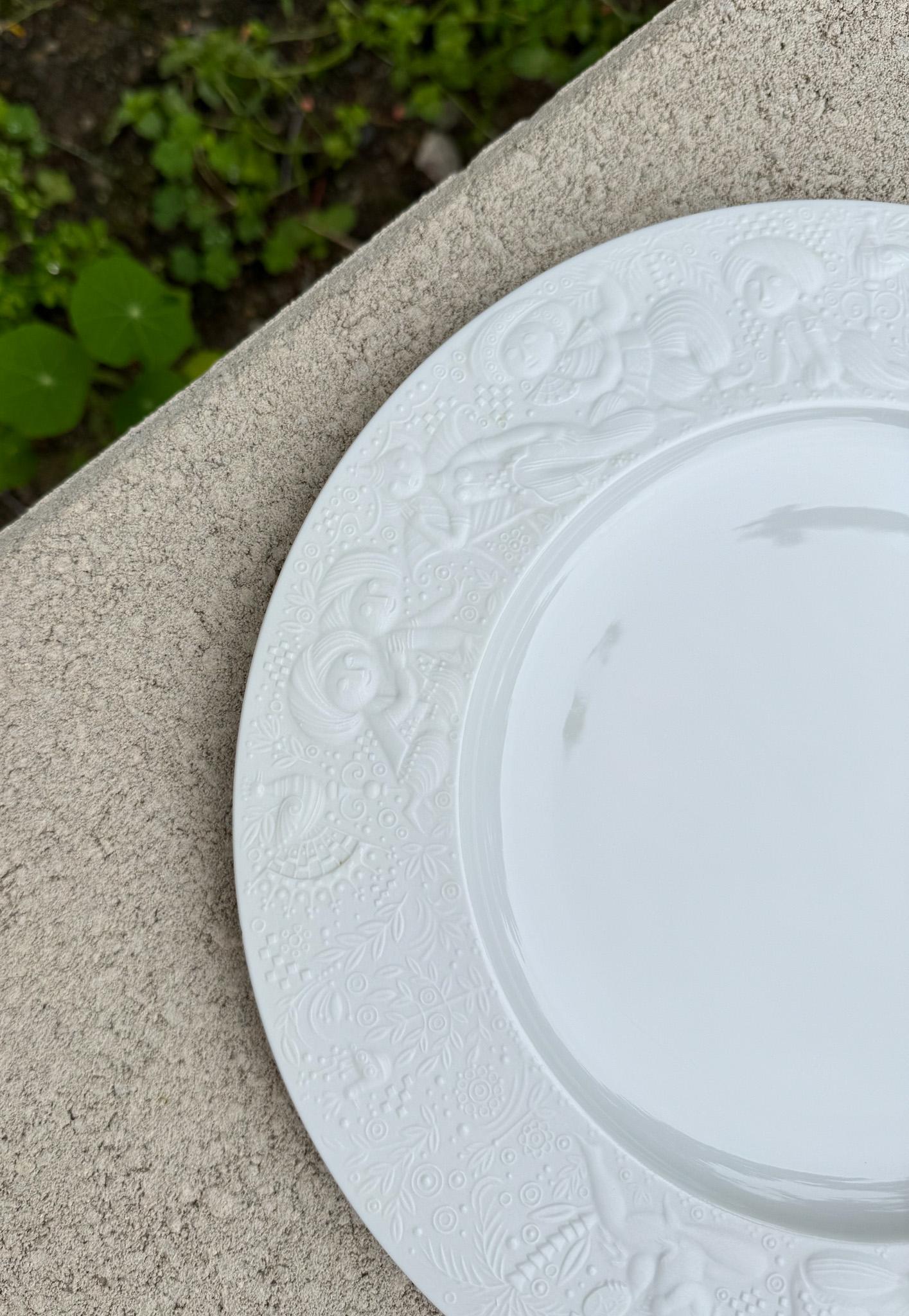 Assiette de 10,5 pouces en porcelaine blanche de Bjorn Whiting pour Rosenthal, Allemagne, 20e siècle en vente 8