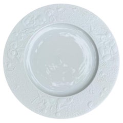 Bjorn Wiinblad White Porcelain 10.5" Plate for Rosenthal, Germany, 20th Century