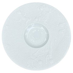 Bjorn Wiinblad Plato de porcelana blanca de 7,38" para Rosenthal, Alemania, Siglo XX