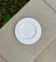 Bjorn Wiinblad White Porcelain 7.5" Plate for Rosenthal, Germany, 20th Century