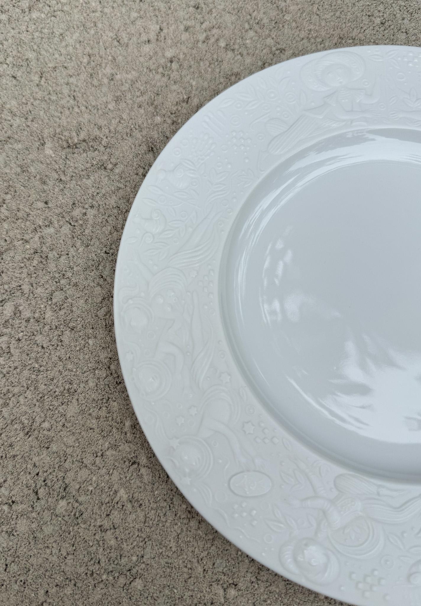 Assiette de 7,5 pouces en porcelaine blanche de Whiting pour Rosenthal, Allemagne, 20e siècle en vente 1