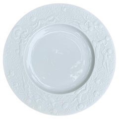 Bjorn Wiinblad White Porcelain 7.5" Plate for Rosenthal, Germany, 20th Century