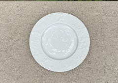 Bjorn Wiinblad Weißer Porzellanteller 8,75" für Rosenthal, Deutschland, 20. Jahrhundert