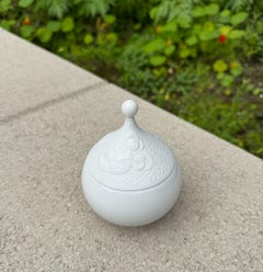 Bjorn Wiinblad White Porcelain Lidded Jar for Rosenthal, Germany, 20th Century