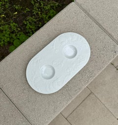 Bjorn Wiinblad White Porcelain Tray for Rosenthal, Germany, 20th Century