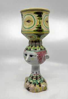 Bjorn Winblad Whimsical Pottery Face Vase