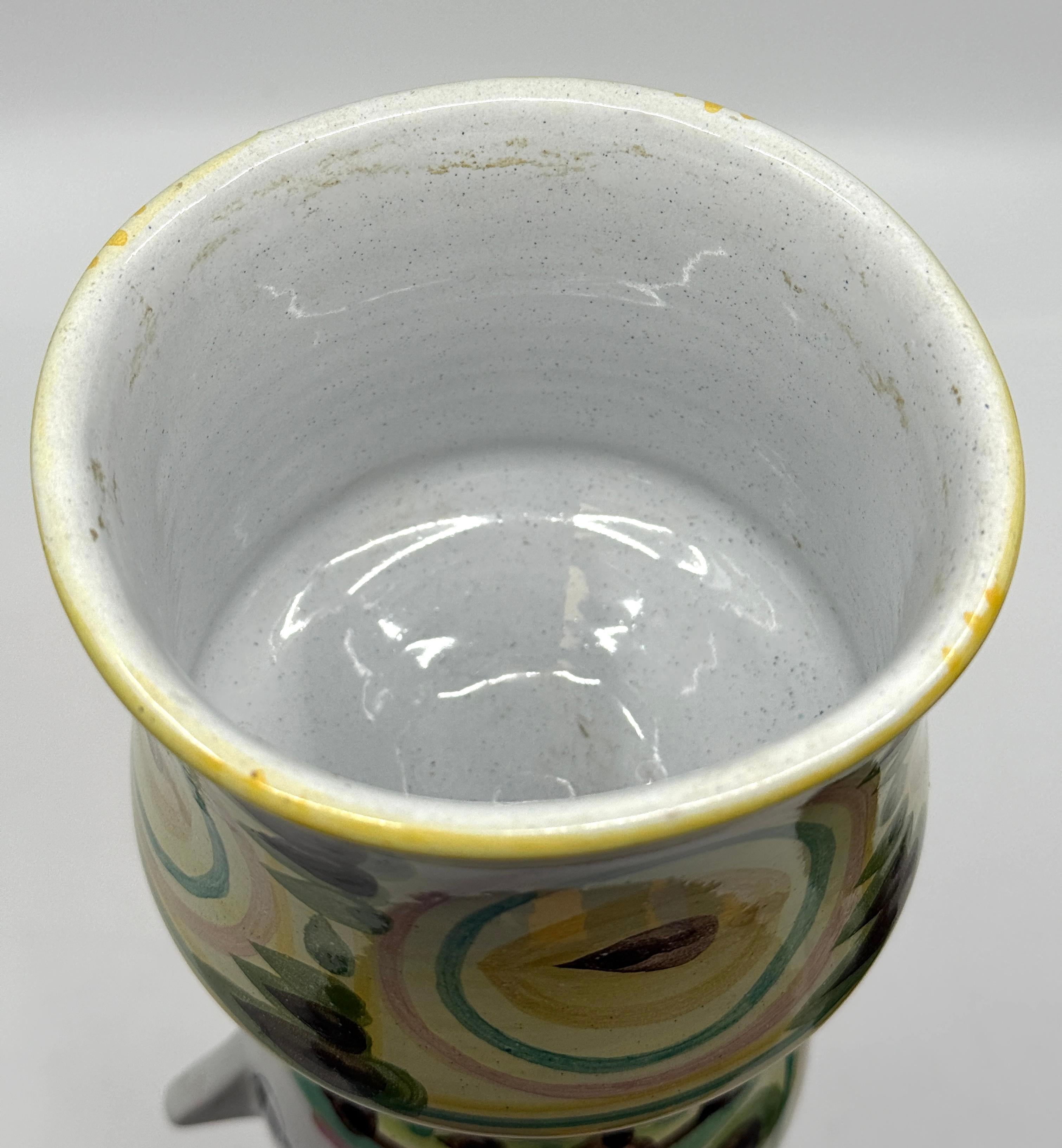 Bjorn Winblad Whimsical Pottery Face Vase In Good Condition For Sale In Palm Springs, CA