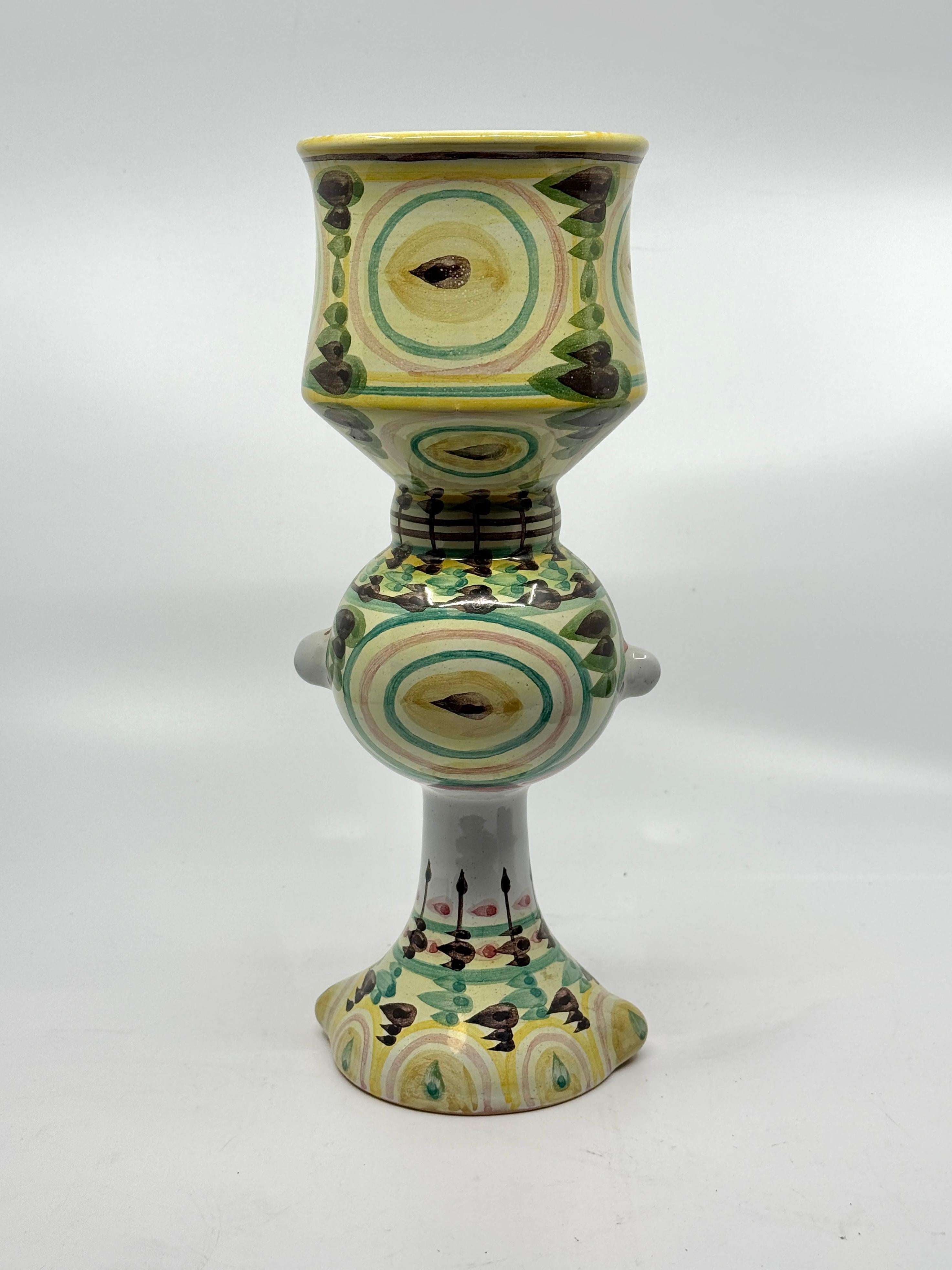 Bjorn Winblad Whimsical Pottery Face Vase For Sale 2